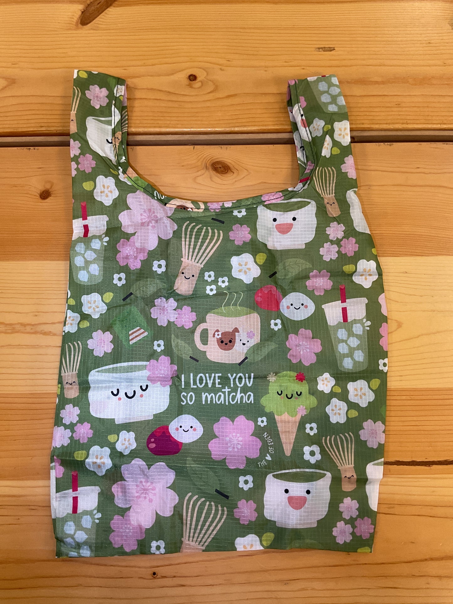 EDEN SMALL TOTE LOVE YOU MATCHA