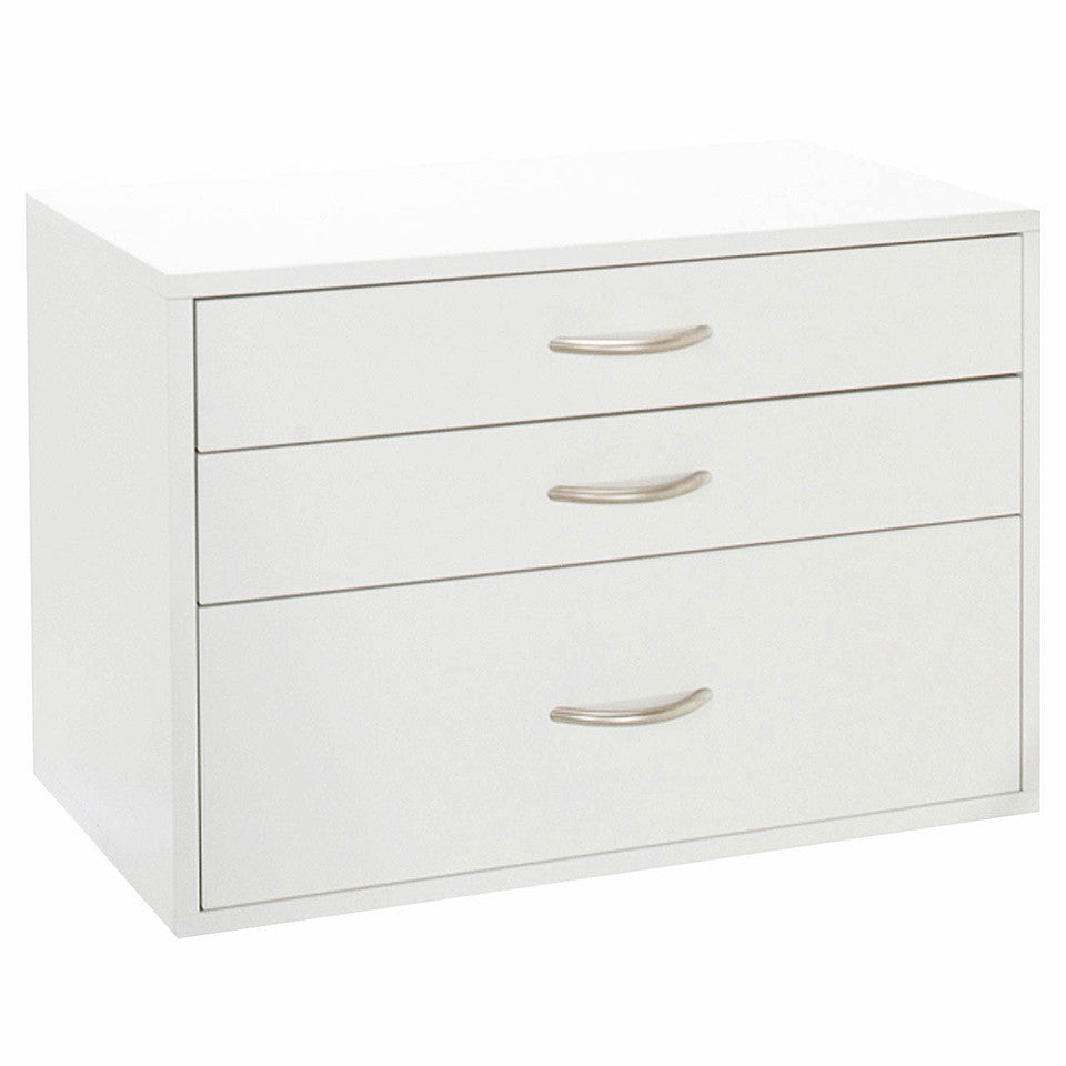 BIG OBOX 3 DRAWER WHITE
