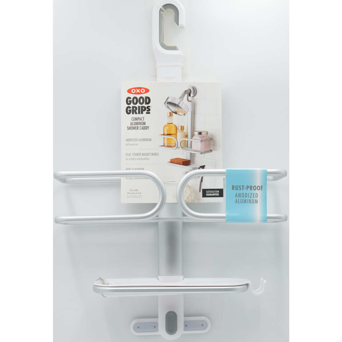 OXO 2-TIER ALUMINUM SHOWER CADDY