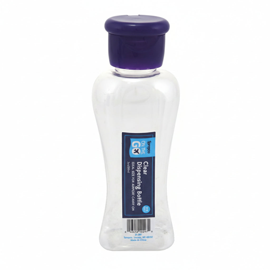 3OZ CLEAR DISPENSER BOTTLE W/CAP