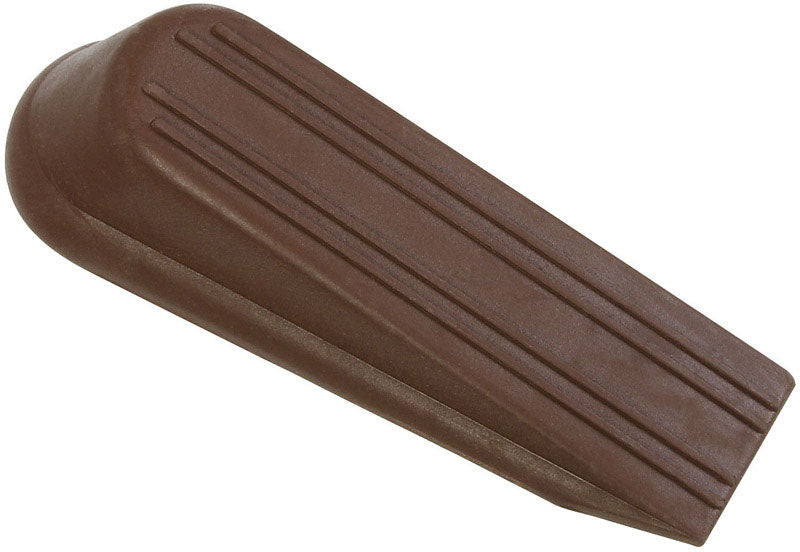 WEDGE DOOR STOP BROWN 2PK
