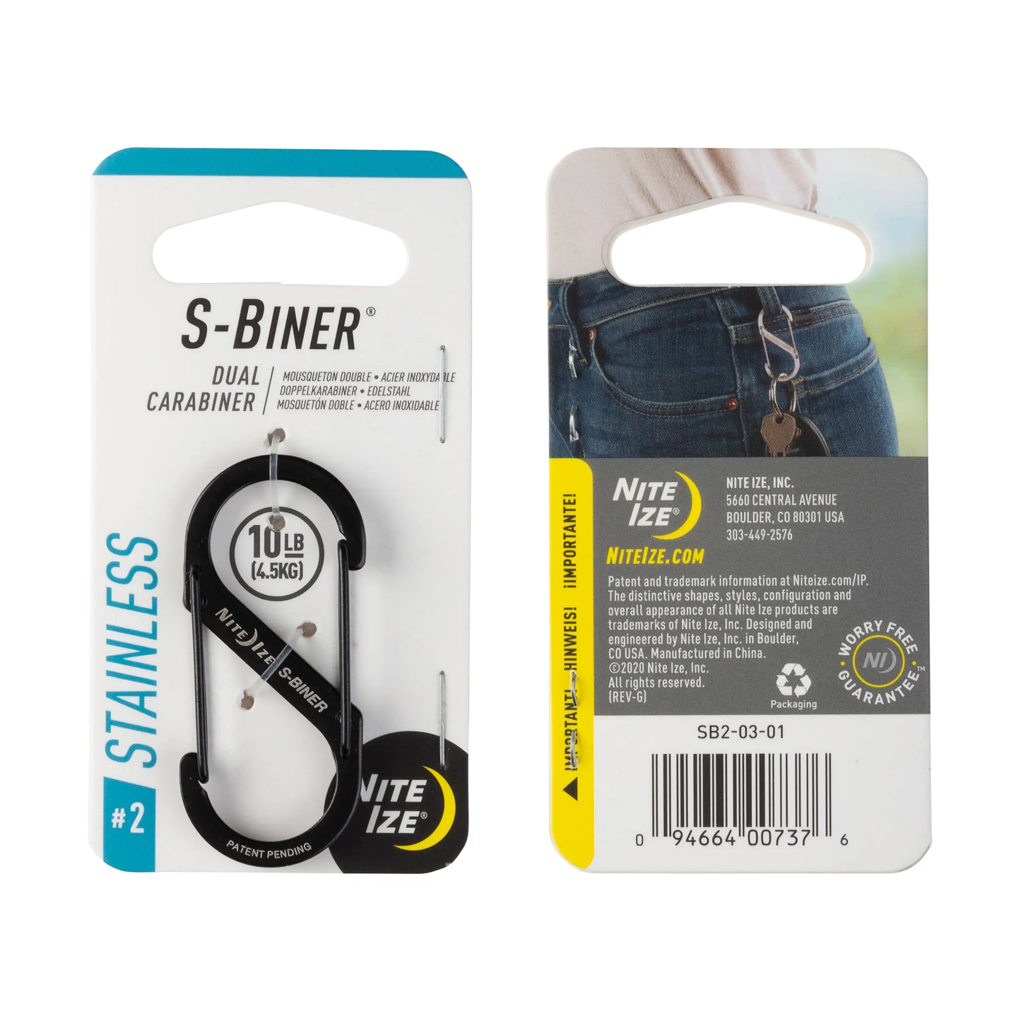 S-BINER #2 BLACK