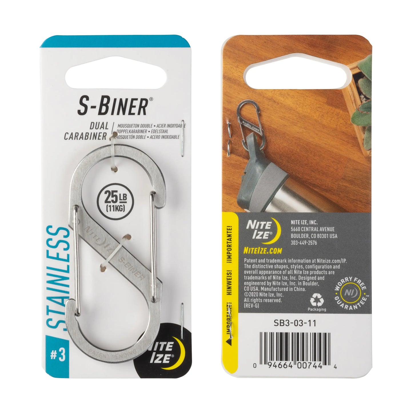 S-BINER #3 STAINLESS