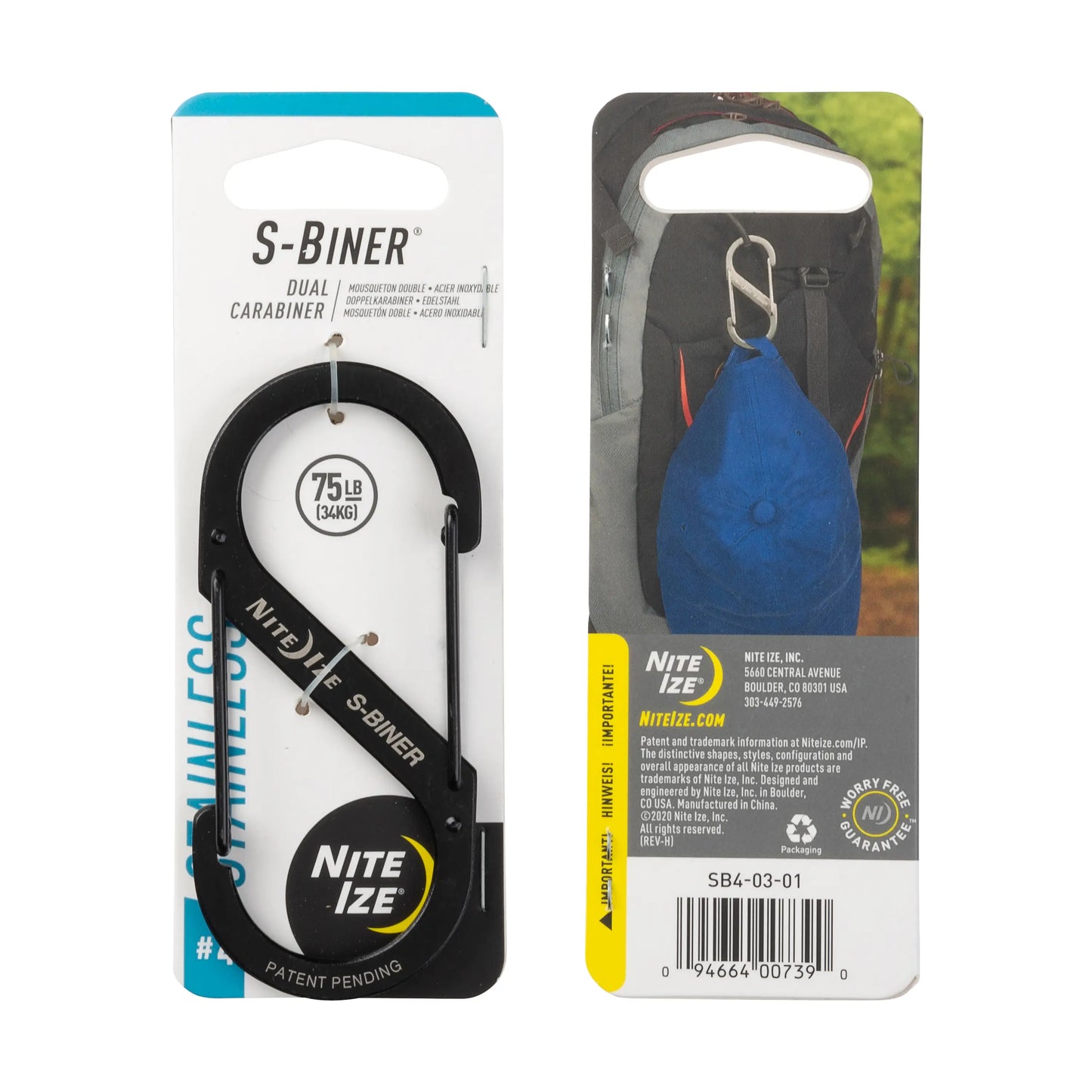 S-BINER #4 BLACK