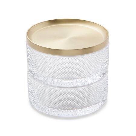 TESORA JEWELRY BOX, BRASS