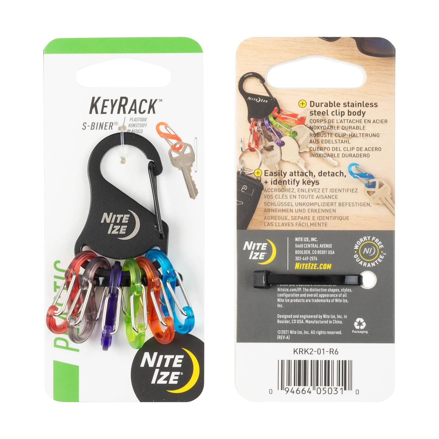 KEYRACK S-BINER BLK/ASSTD