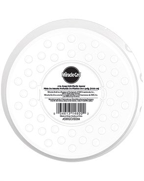 GRO DEEP DISH PLASTIC SAUCER 4"