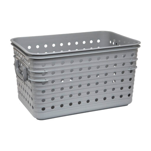 MEDIUM DOT BASKET GREY