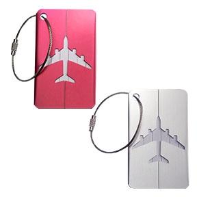 ALUMINUM LUGGAGE TAGS 2PK