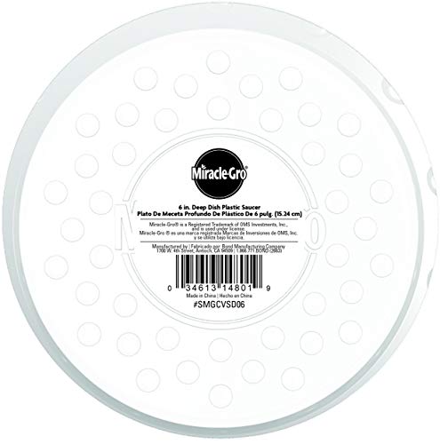 DEEP DISH PLASTIC SAUCER 6"