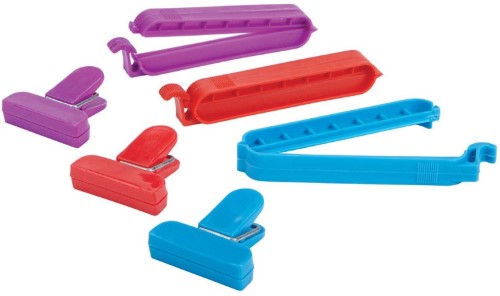 BAG CLIPS 6PK ASSTD