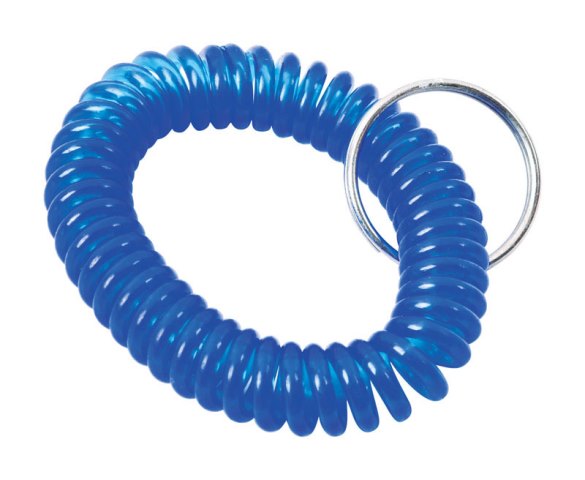 COILED WRIST KEY RING