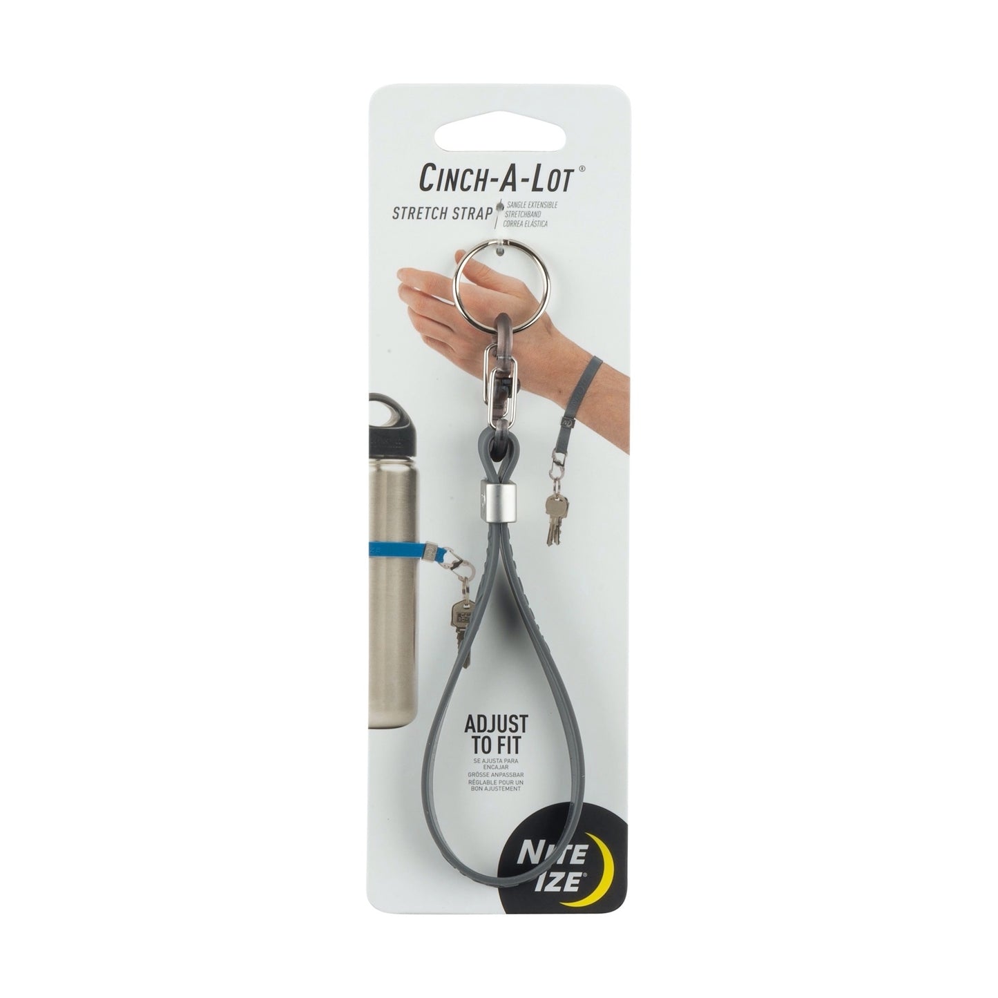 CINCH-A-LOT STRETCH STRAP CHARCOAL