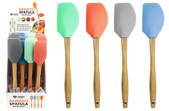 BAMBOO HANDLE SILICONE SPATULA