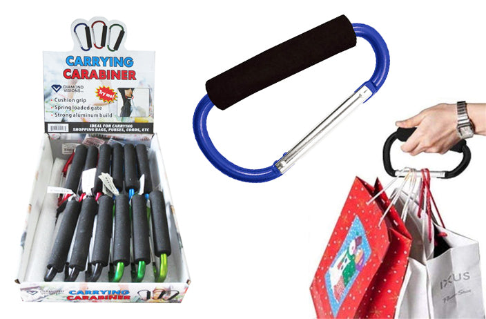 CARRYING CARIBINER W/FOAM GRIP 5.25"