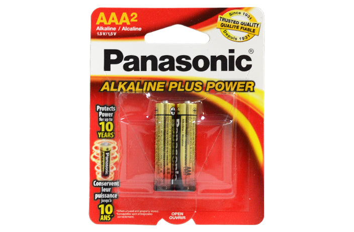 PANASONIC AAA BATTERIES 2PK