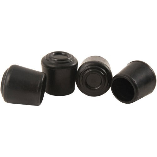 CHAIR TIPS 1/2" RUBBER BLK 4PK