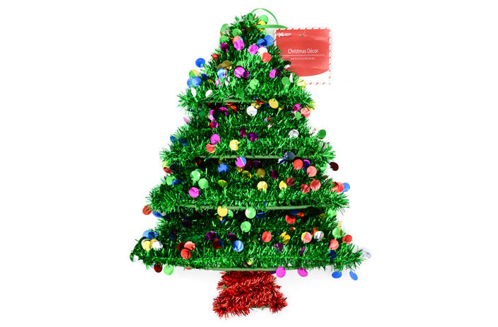 TINSEL TREE WALL DECOR