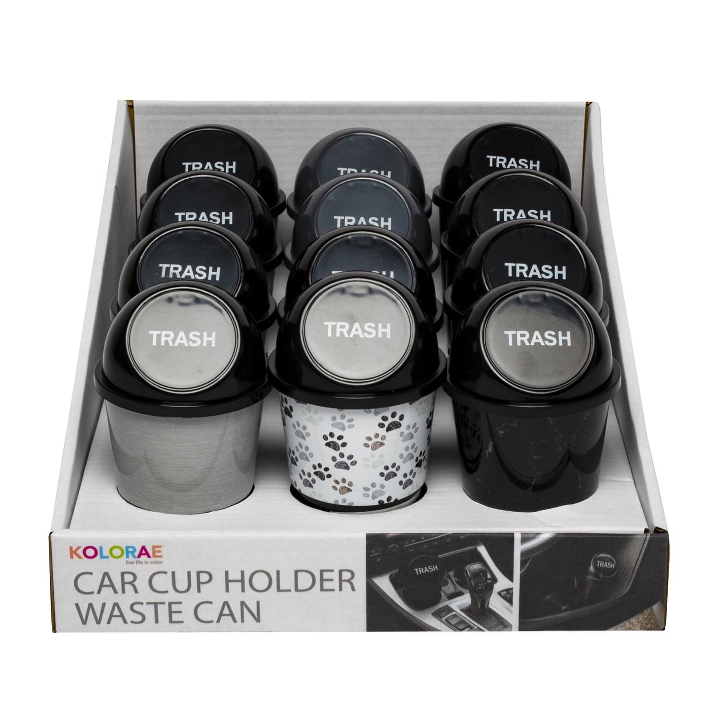 CAR CUP HOLDER WASTE CAN