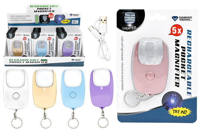 RECHARGEABLE POCKET MAGNIFIER