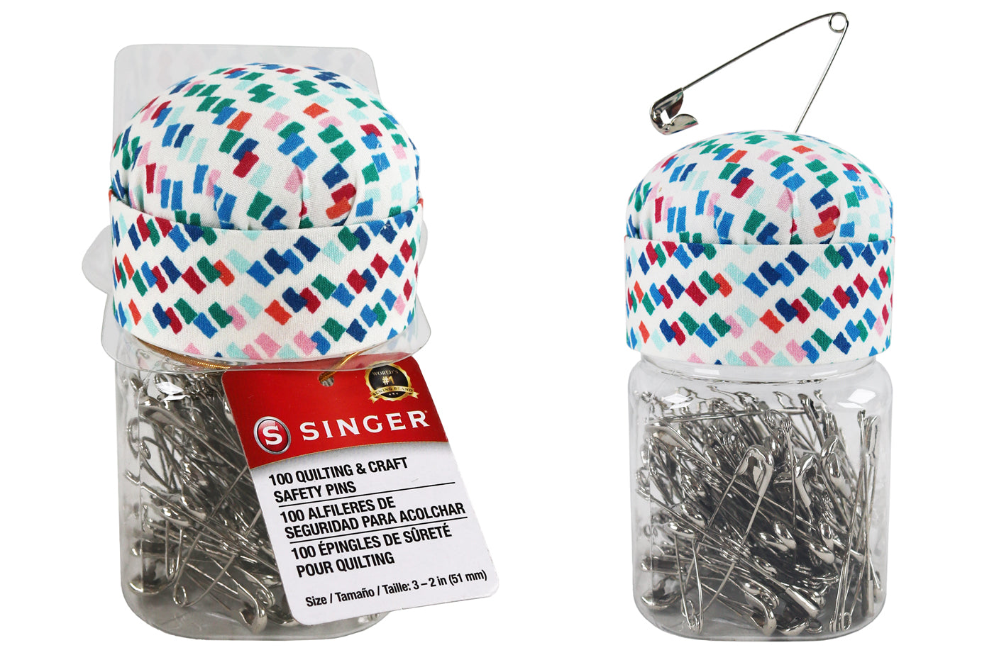 PIN CUSHION W/SAFETY PINS