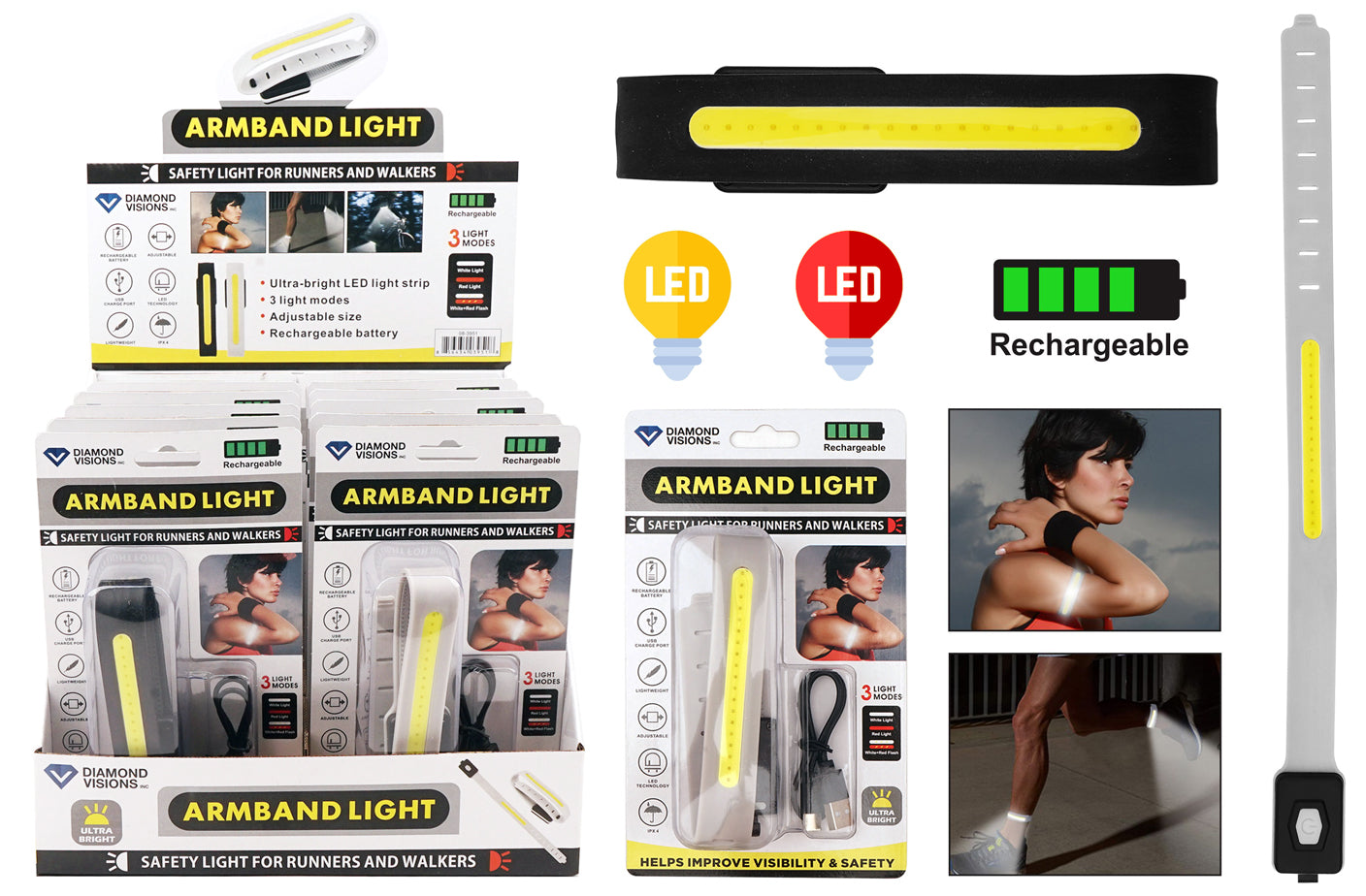 RECHARGEABLE ARMBAND LIGHT