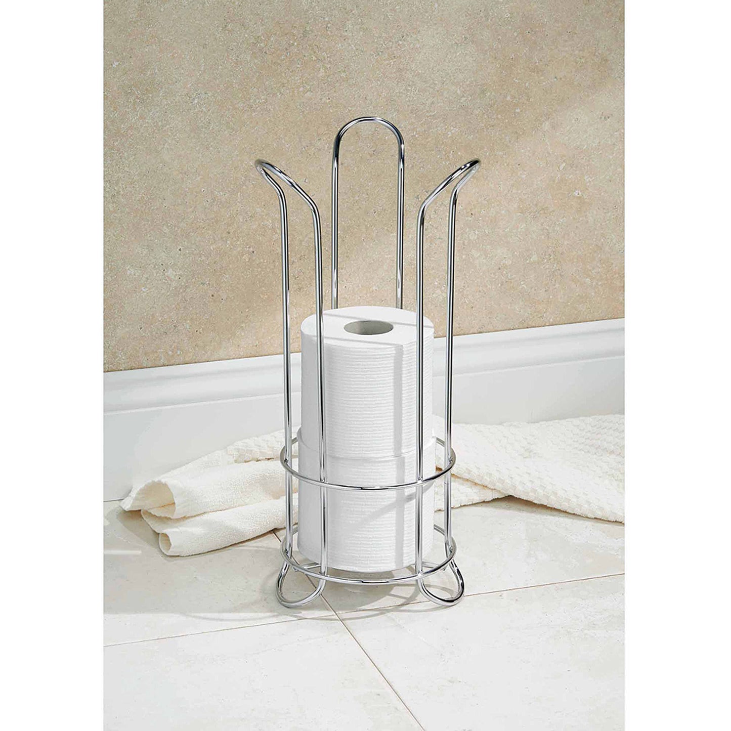 TULIP TOILET-PAPER HOLDER CHROME