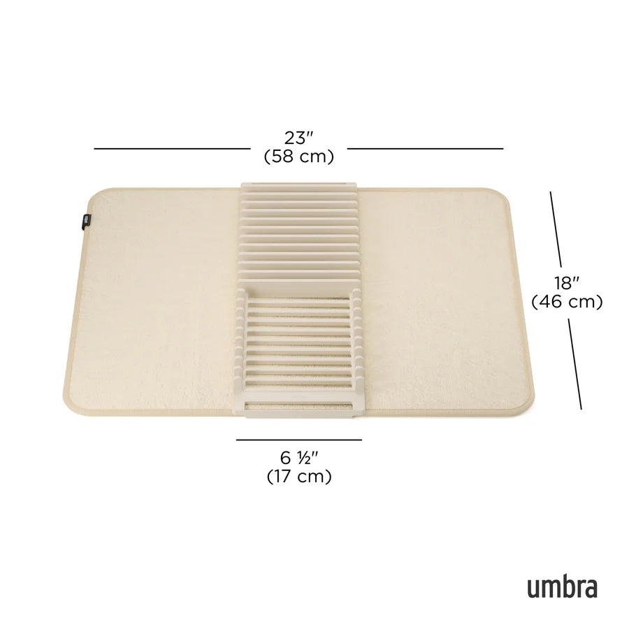 UDRY DISHRACK W/MAT LINEN