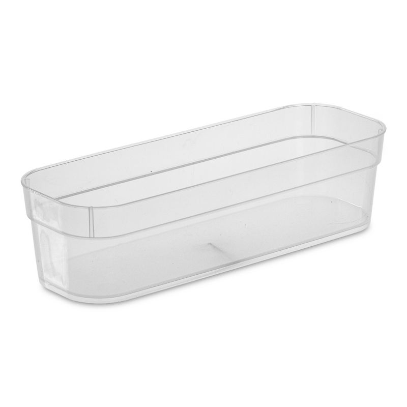 SET/3 NARROW STORAGE TRAYS CLEAR