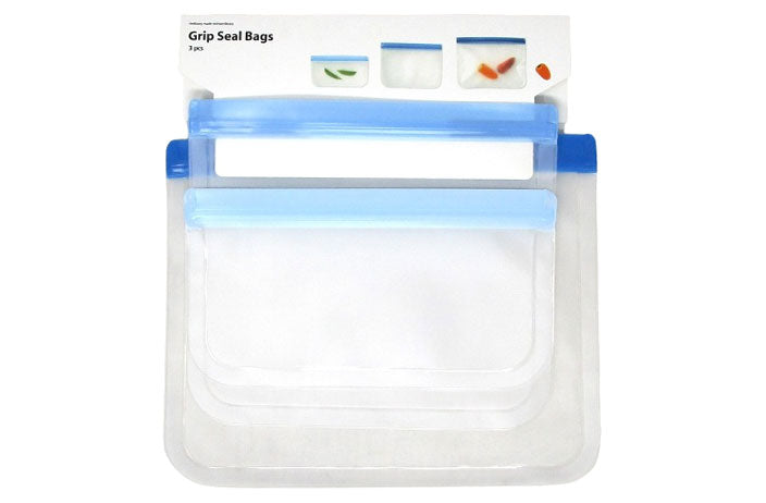 GRIP SEAL BAGS 3PK