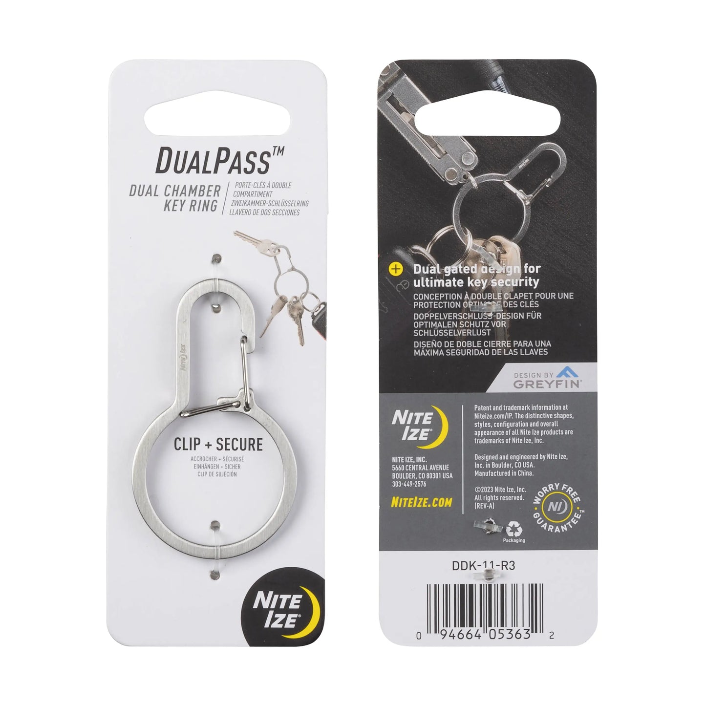 DUALPASS DUAL CHAMBER KEYRING