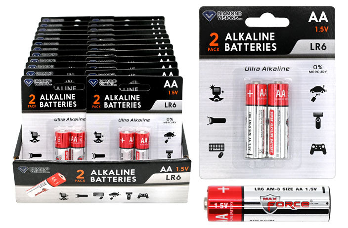 AA ALKALINE BATTERIES 2PK