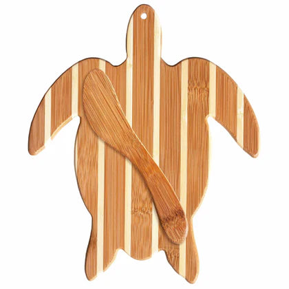 BAMBOO SEA TURTLE CUTTING BOARD SET