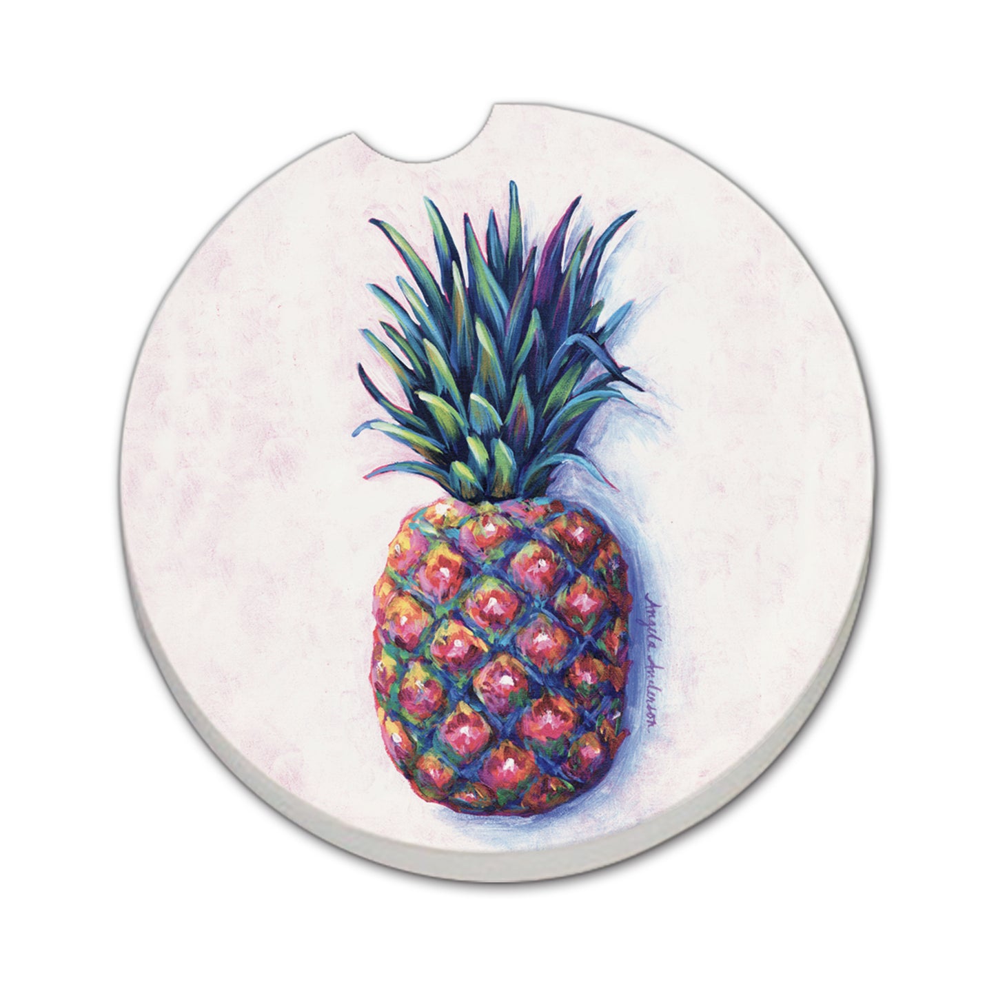 CAR COASTER PINEAPPLE CHIC