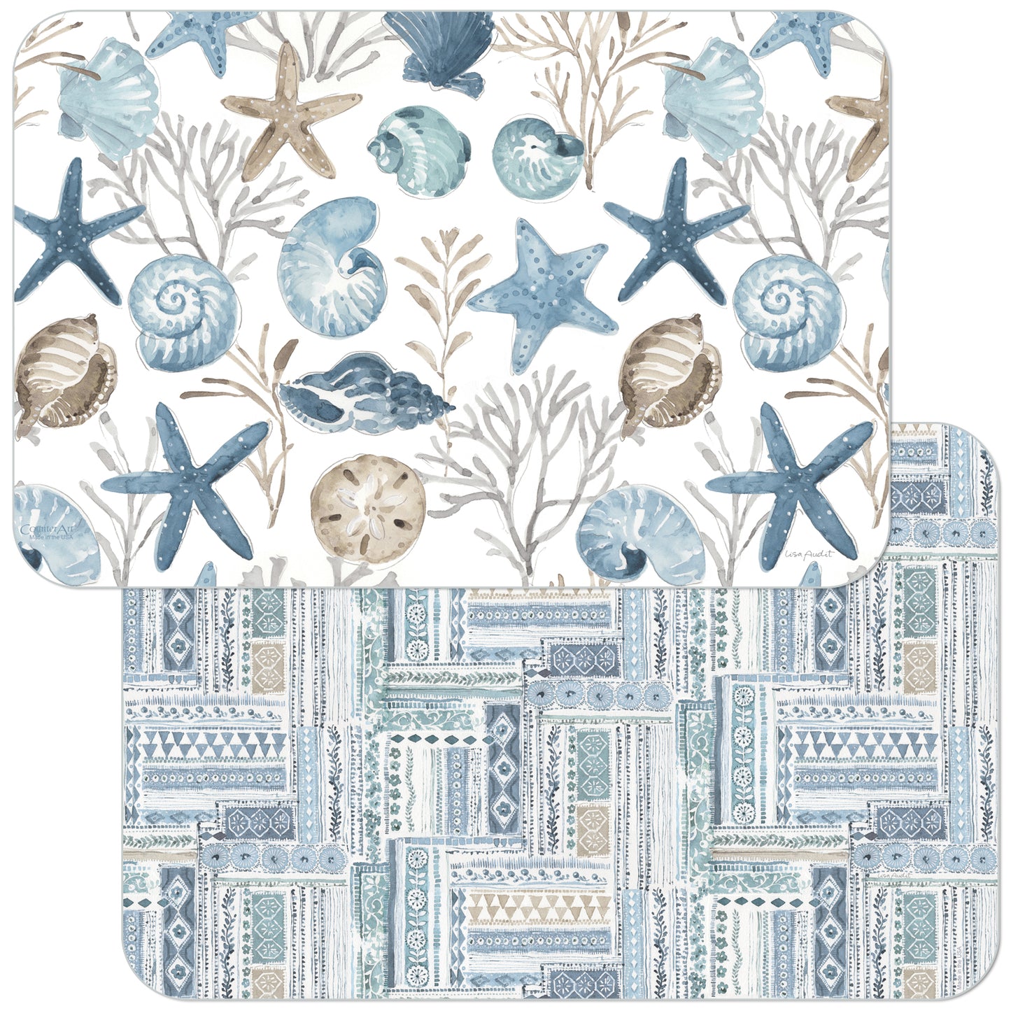 PLACEMAT BLUE ESCAPE REVERSIBLE