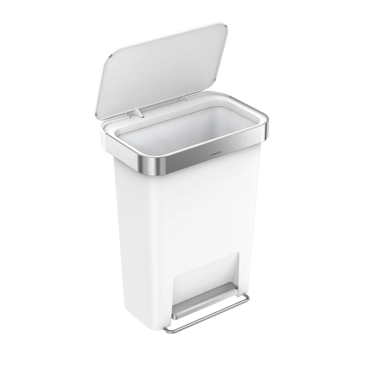 RECTANGULAR STEP CAN 45L WHITE