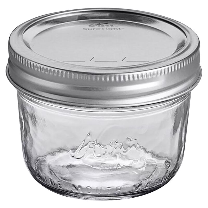 MASON JAR WIDE MOUTH 1/2 PINT