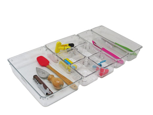 8PC CLEAR ORGANIZER SET