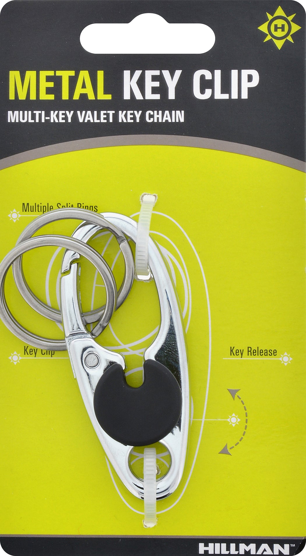 SILVER SPLIT KEY CLIP