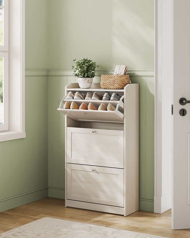 SHOE CABINET 3 FLIP DRAWERS
