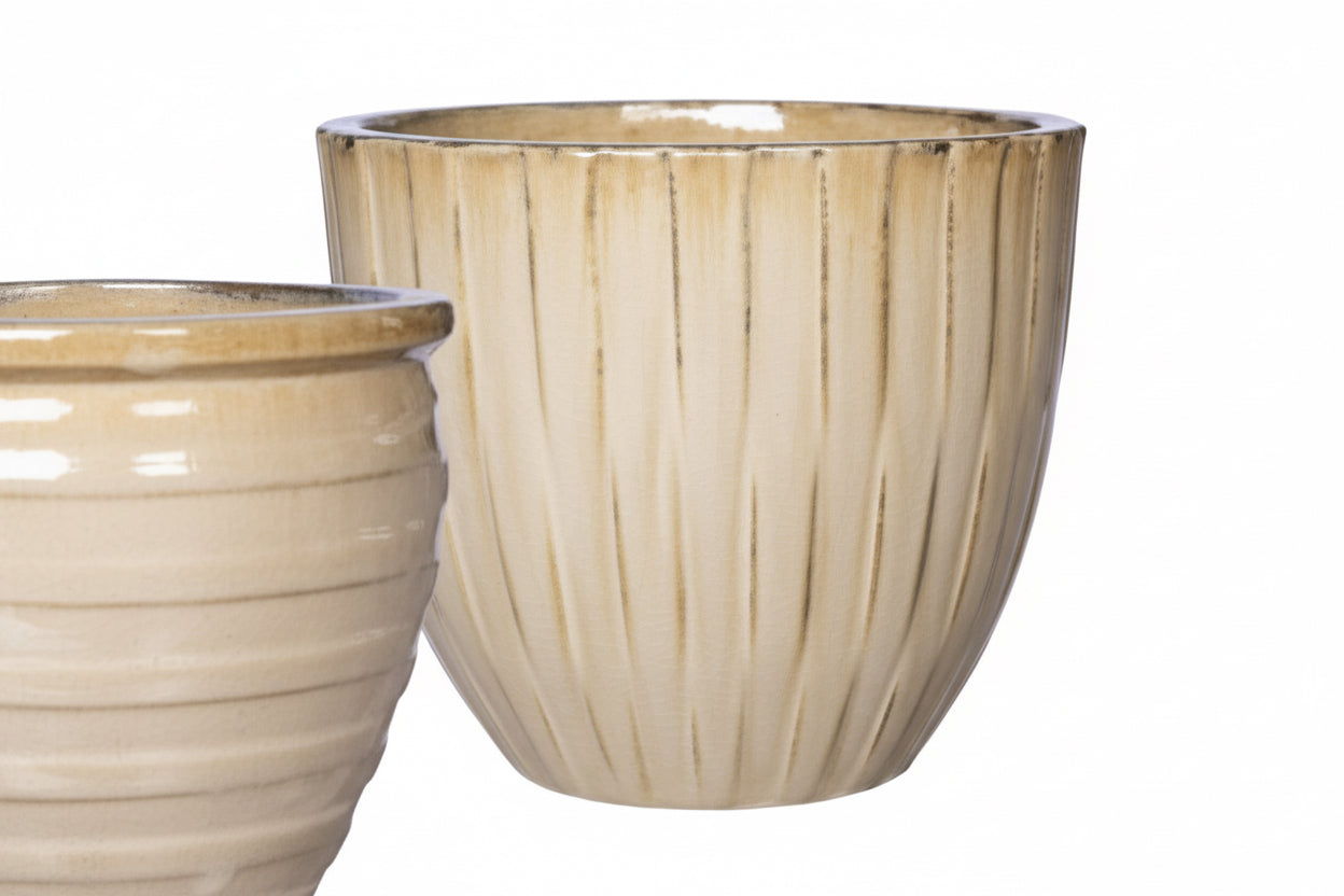 TECHNO 15" EGG PLANTER CREAM