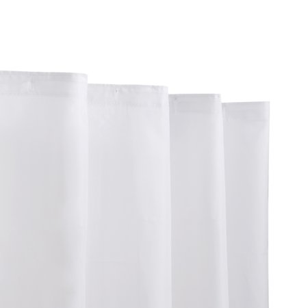 WHITE SHOWER CURTAIN POLY 72X70