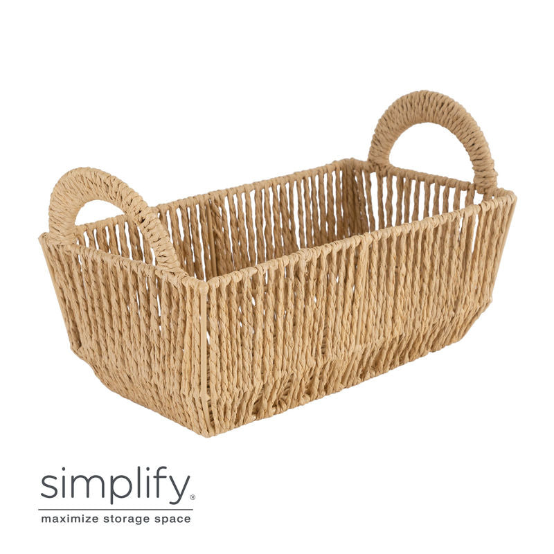 VERTICAL WEAVE BASKET 11.4X6.5X4.5