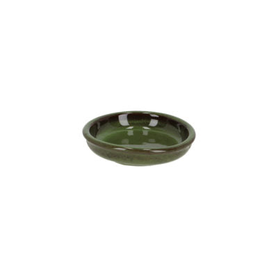 KOKEDAMA CERAMIC SAUCER GREEN SM