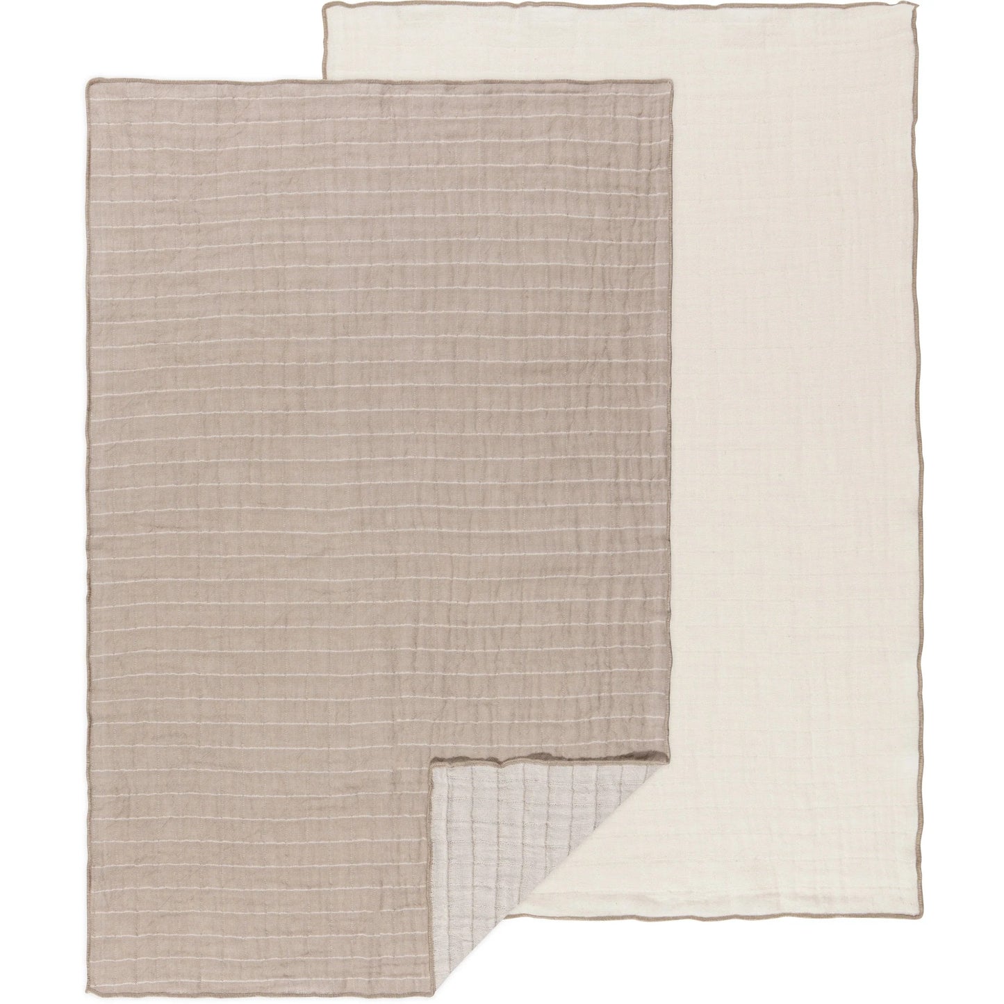 GAUZE DISH TOWEL DOVE GREY SET/2