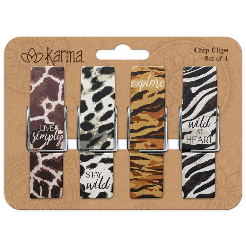 BAG CLIPS ANIMAL PRINT