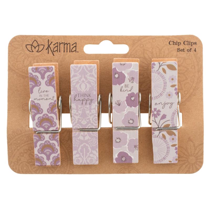 BAG CLIPS LILAC