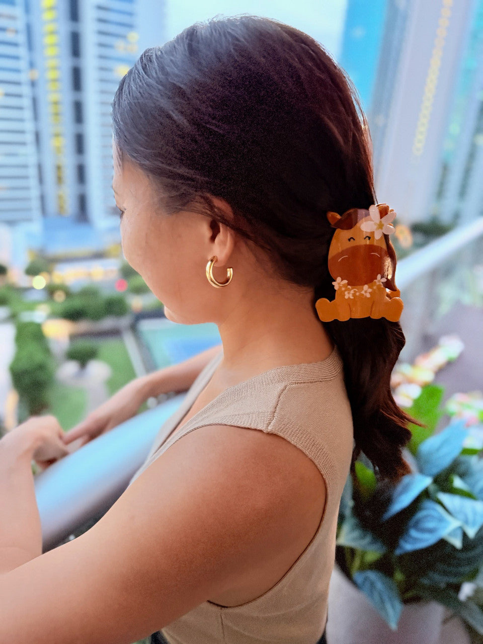 EDEN HAIR CLIP HORSE