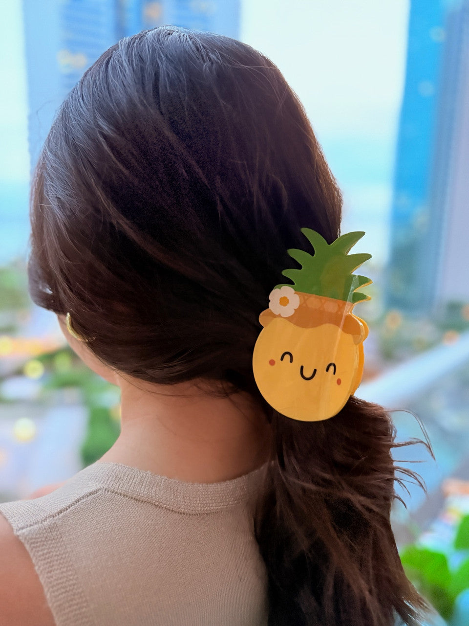 EDEN HAIR CLIP PINEAPPLE