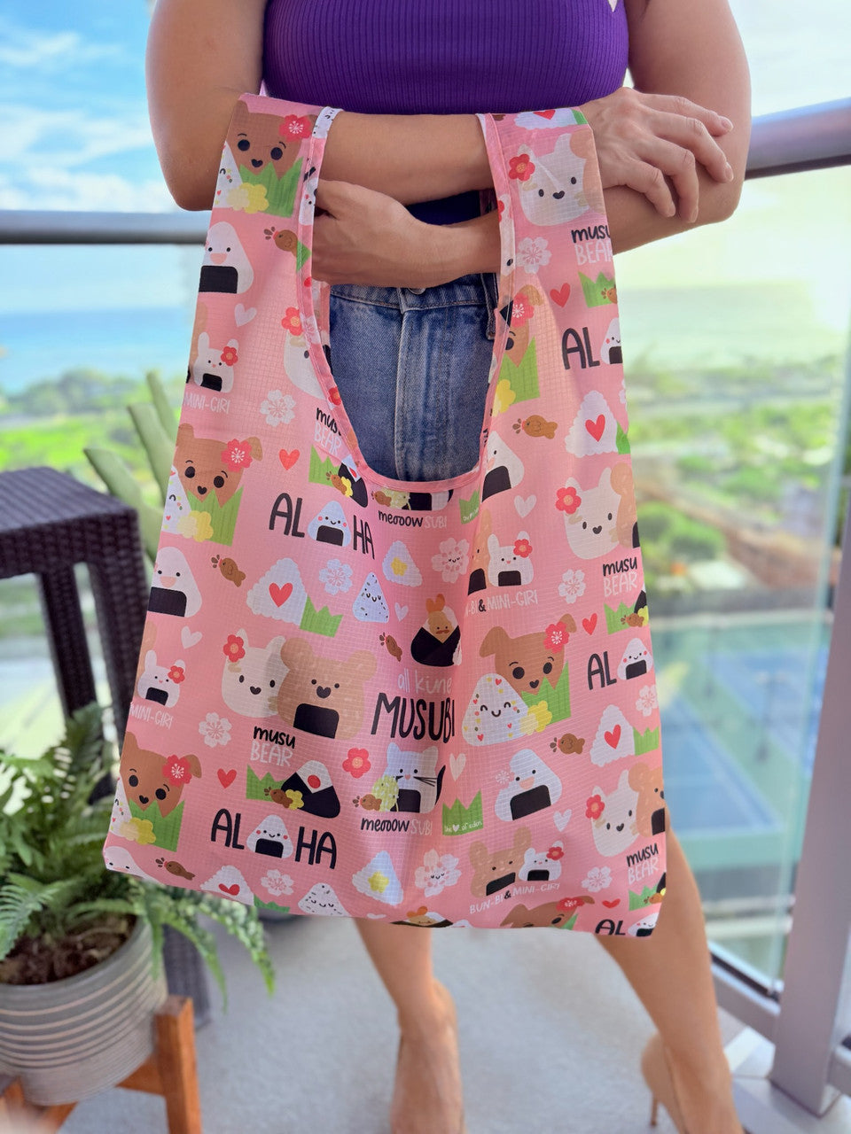 EDEN MEDIUM TOTE ALL KINE MUSUBI BUBBLEGUM